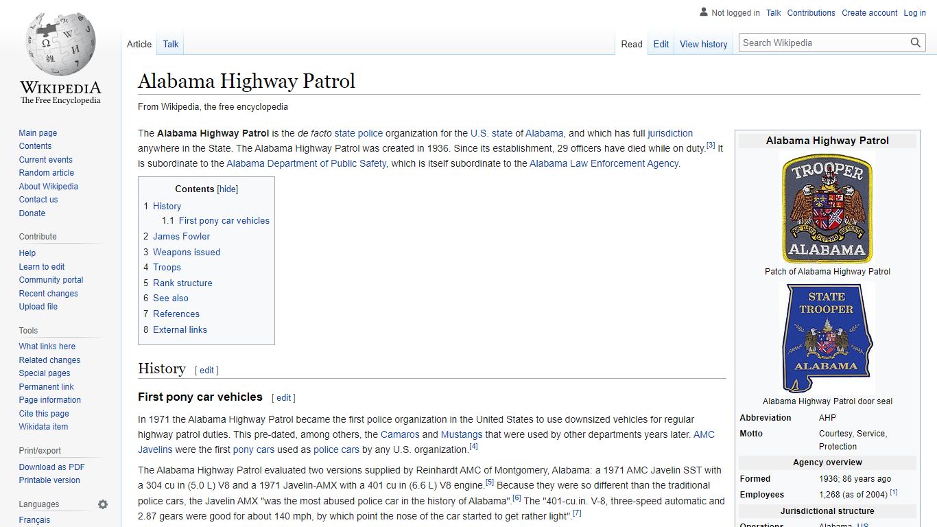Alabama Highway Patrol - Wikipedia